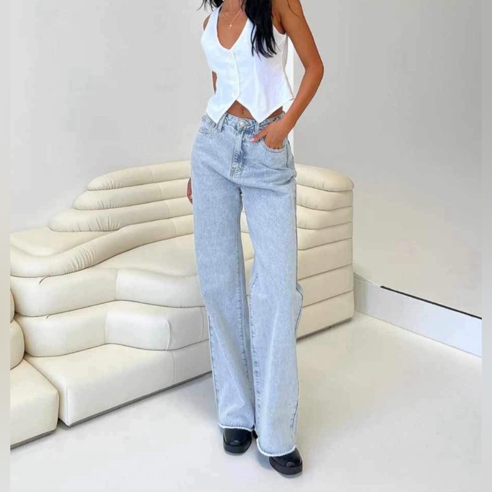 NWT, Princess Polly, CAREY DENIM JEANS LIGHT WASH | Size: 2.